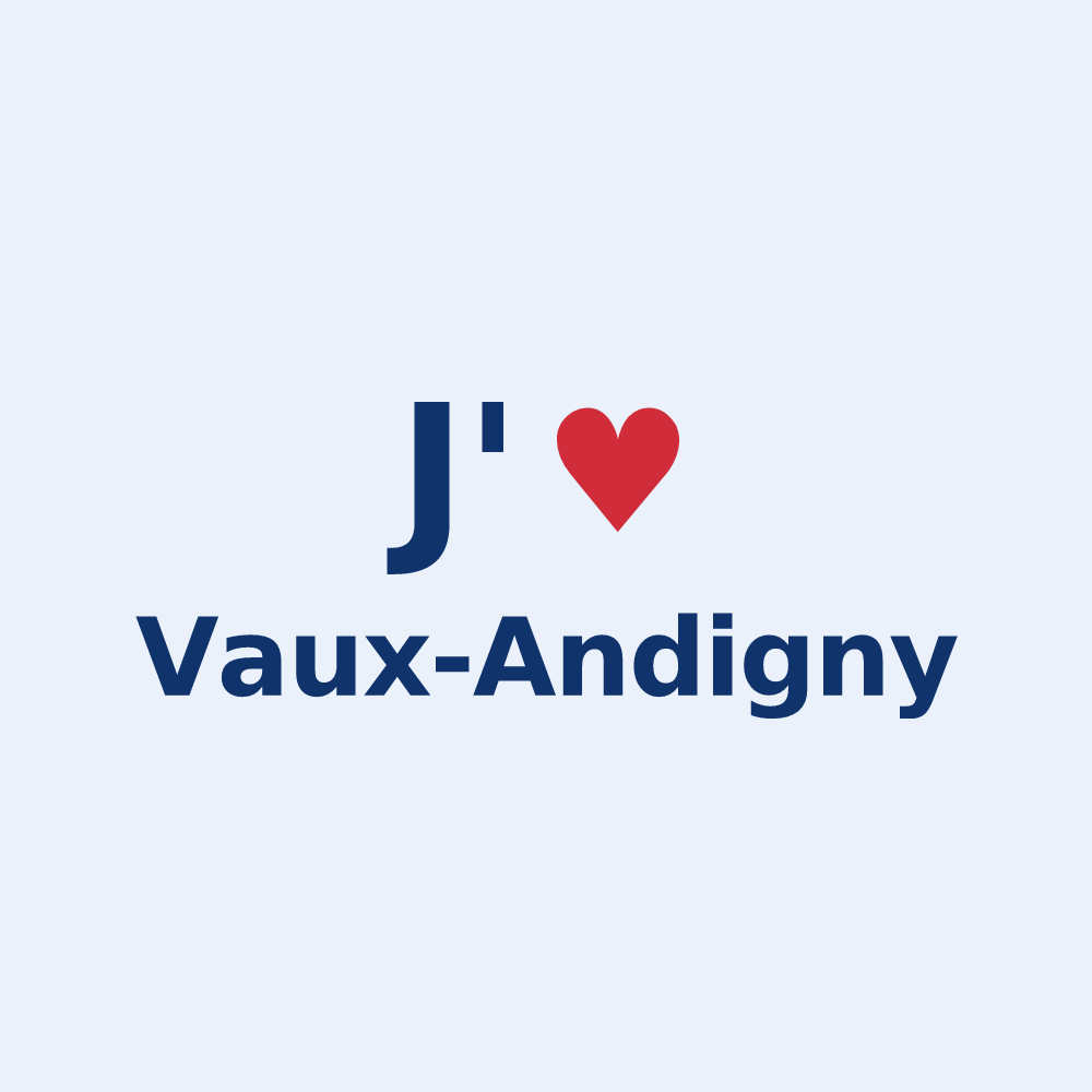 Sticker personnalisé Vaux-Andigny — design J'aime Vaux-Andigny