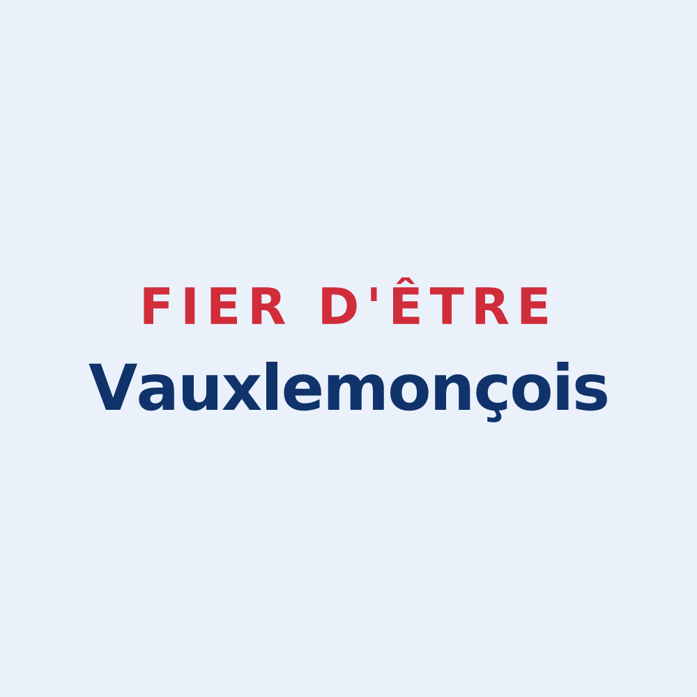 Sticker « Fier d'être Vauxlemonçois » — design pour Vaux-le-Moncelot