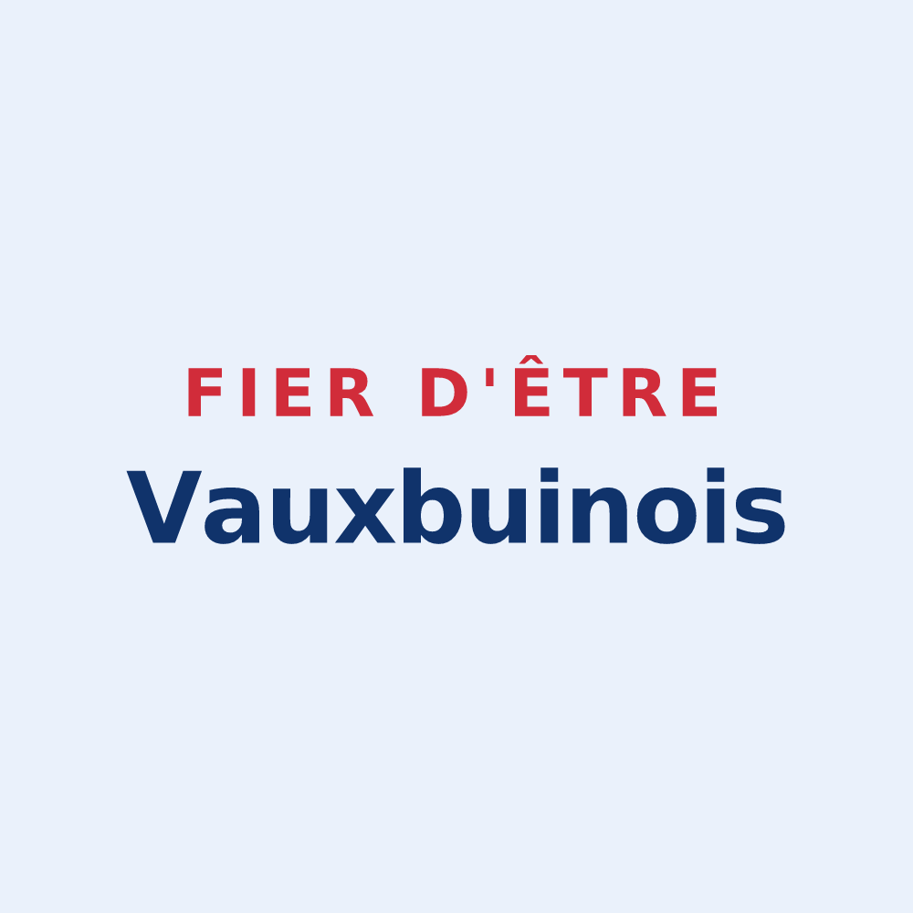 Sticker « Fier d'être Vauxbuinois » — design pour Vauxbuin