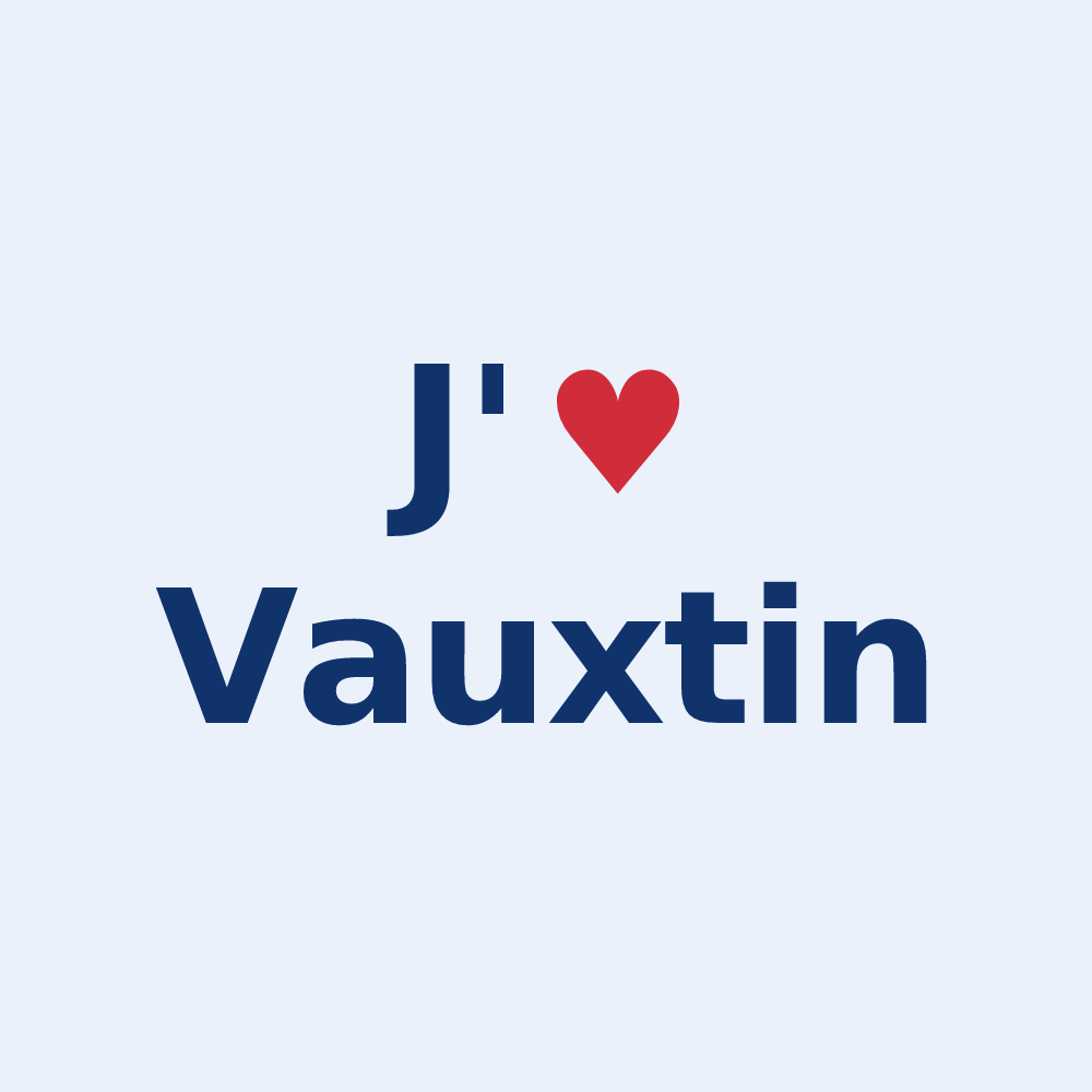 Sticker personnalisé Vauxtin — design J'aime Vauxtin