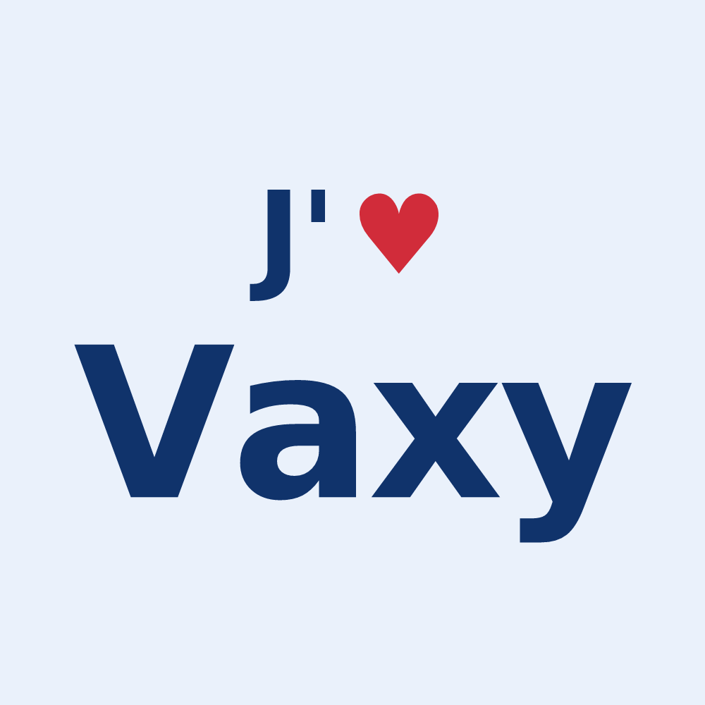 Sticker personnalisé Vaxy — design J'aime Vaxy