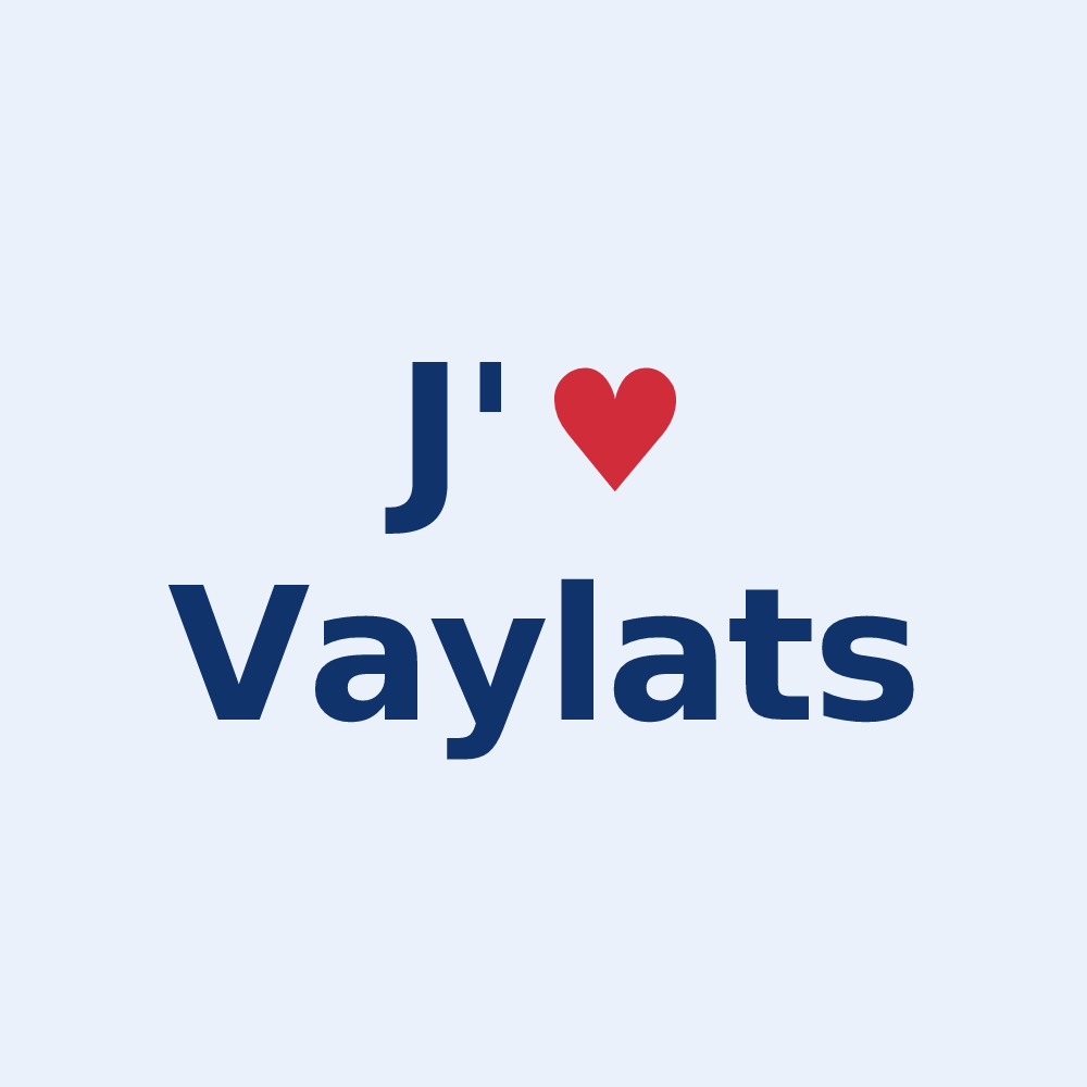 Sticker personnalisé Vaylats — design J'aime Vaylats