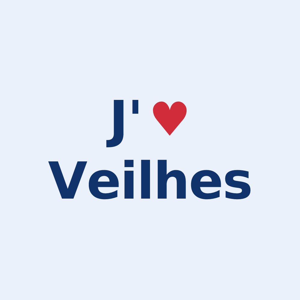 Sticker personnalisé Veilhes — design J'aime Veilhes