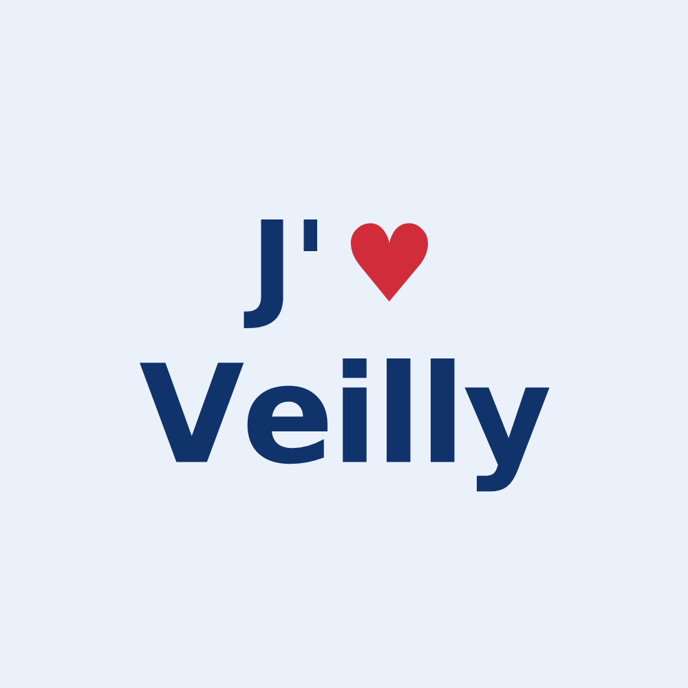 Sticker personnalisé Veilly — design J'aime Veilly