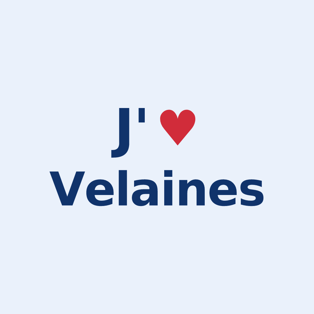 Sticker personnalisé Velaines — design J'aime Velaines