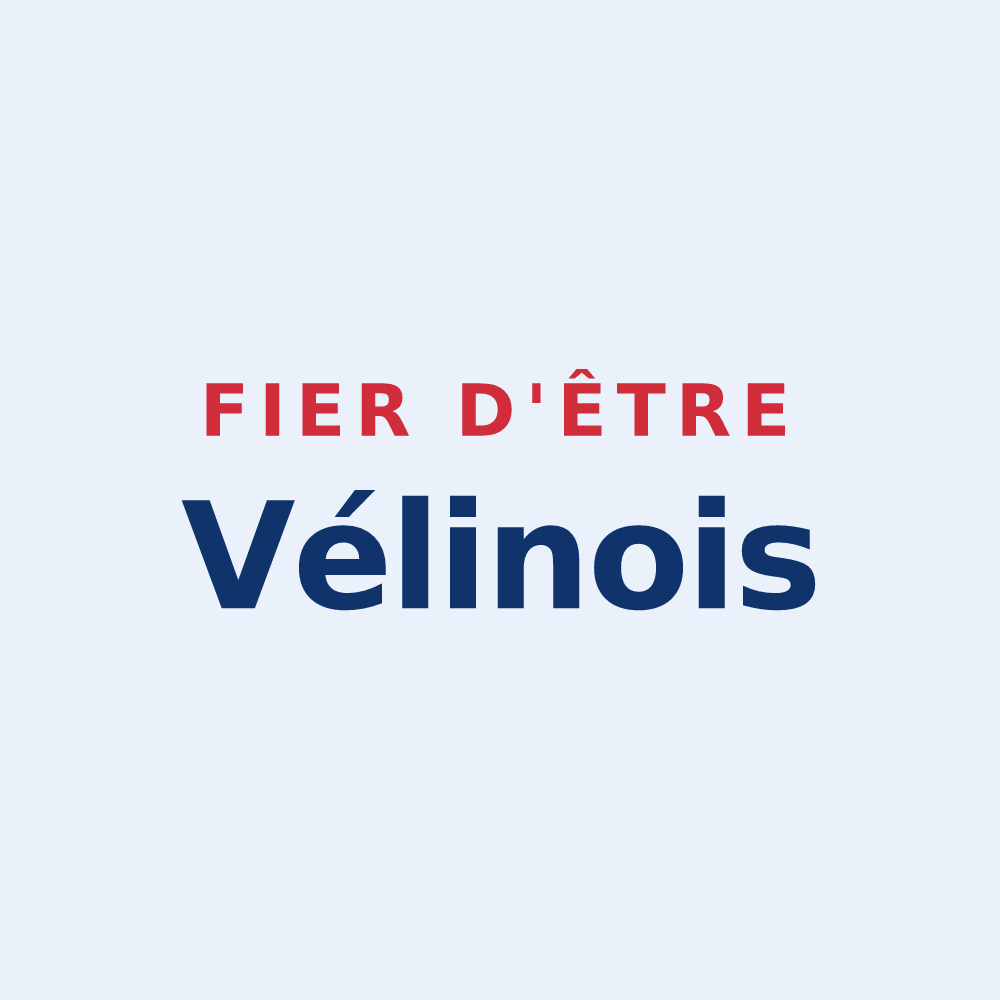 Sticker « Fier d'être Vélinois » — design pour Vélines
