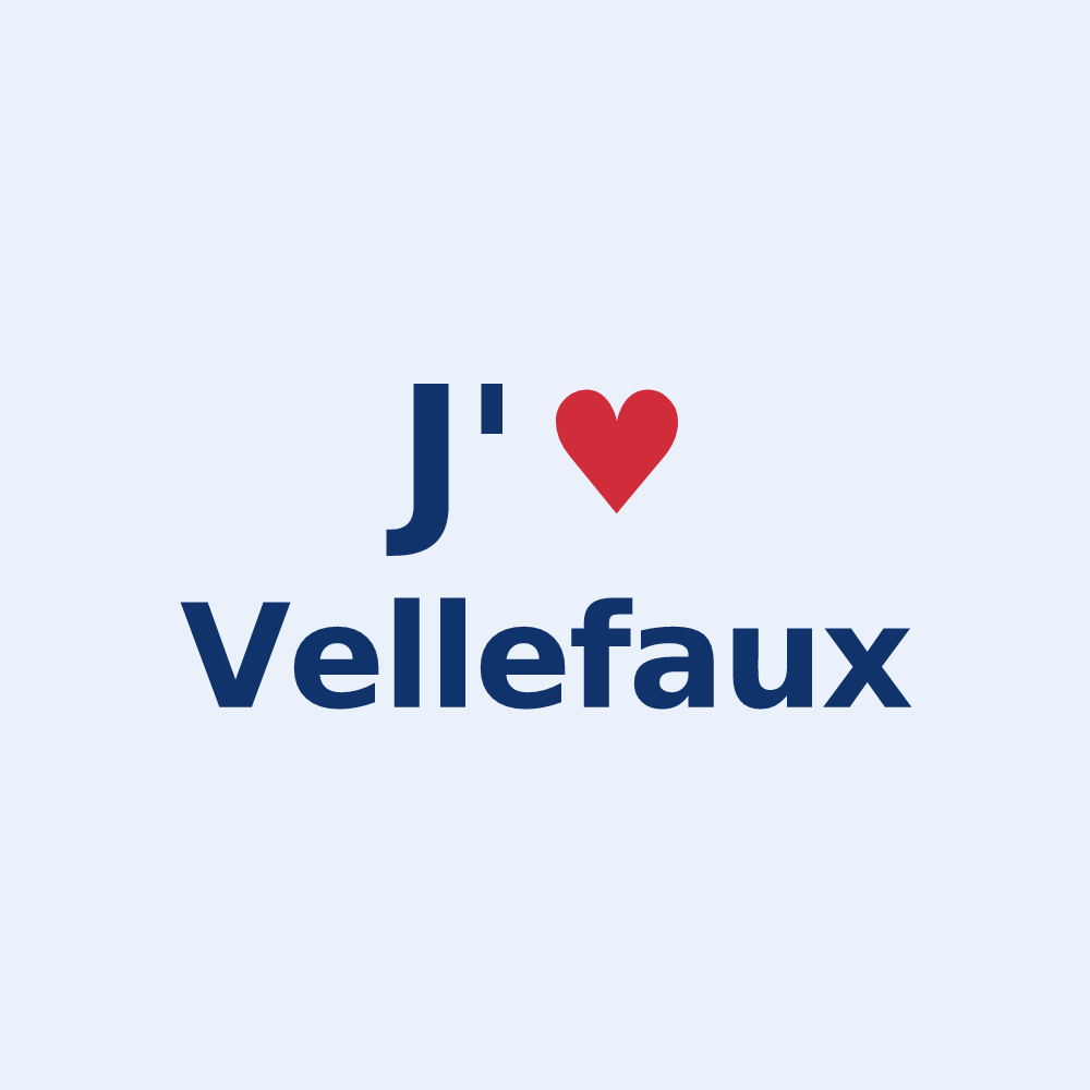 Sticker personnalisé Vellefaux — design J'aime Vellefaux