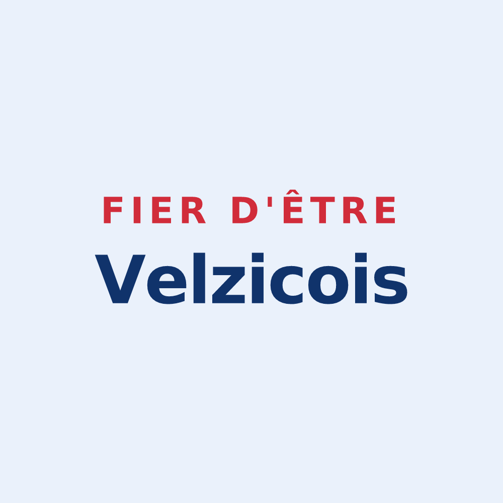Sticker « Fier d'être Velzicois » — design pour Velzic