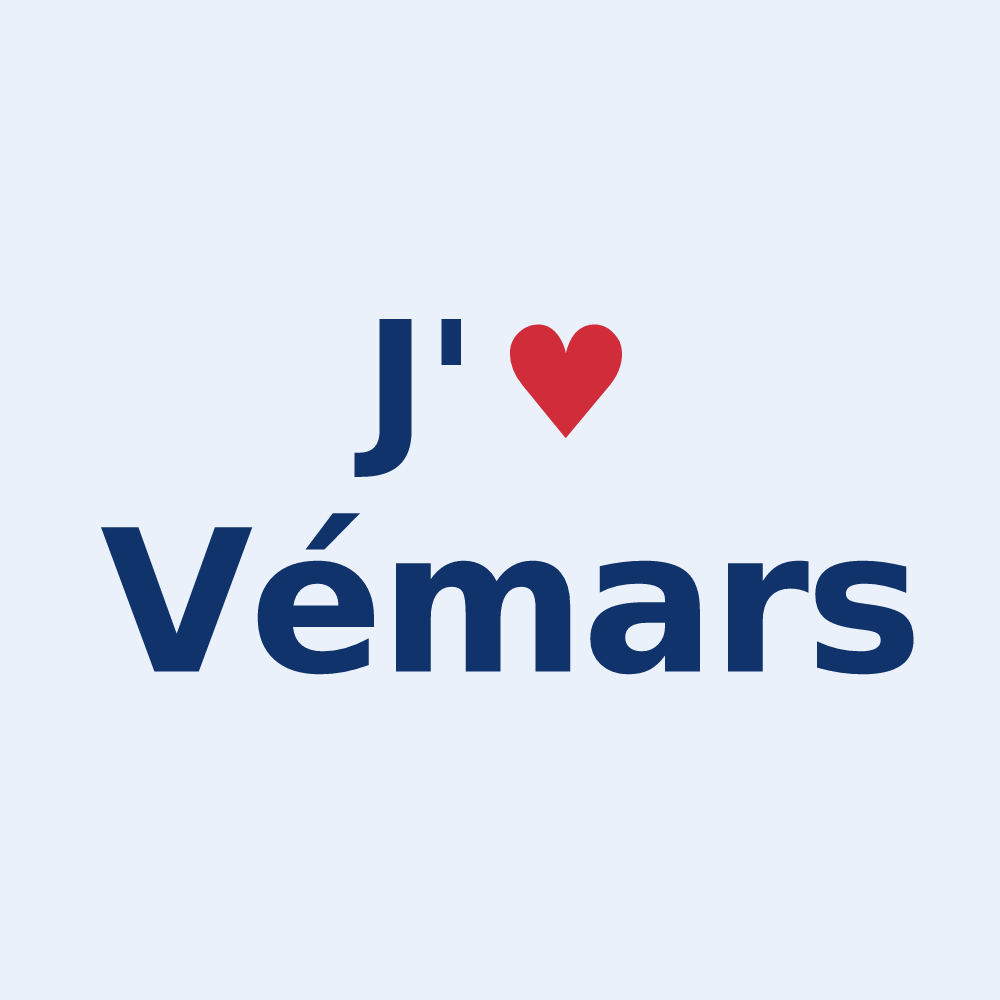 Sticker personnalisé Vémars — design J'aime Vémars