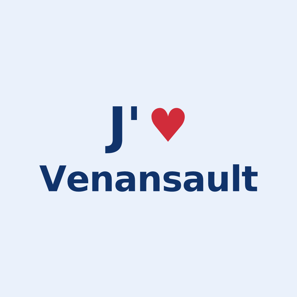 Sticker personnalisé Venansault — design J'aime Venansault