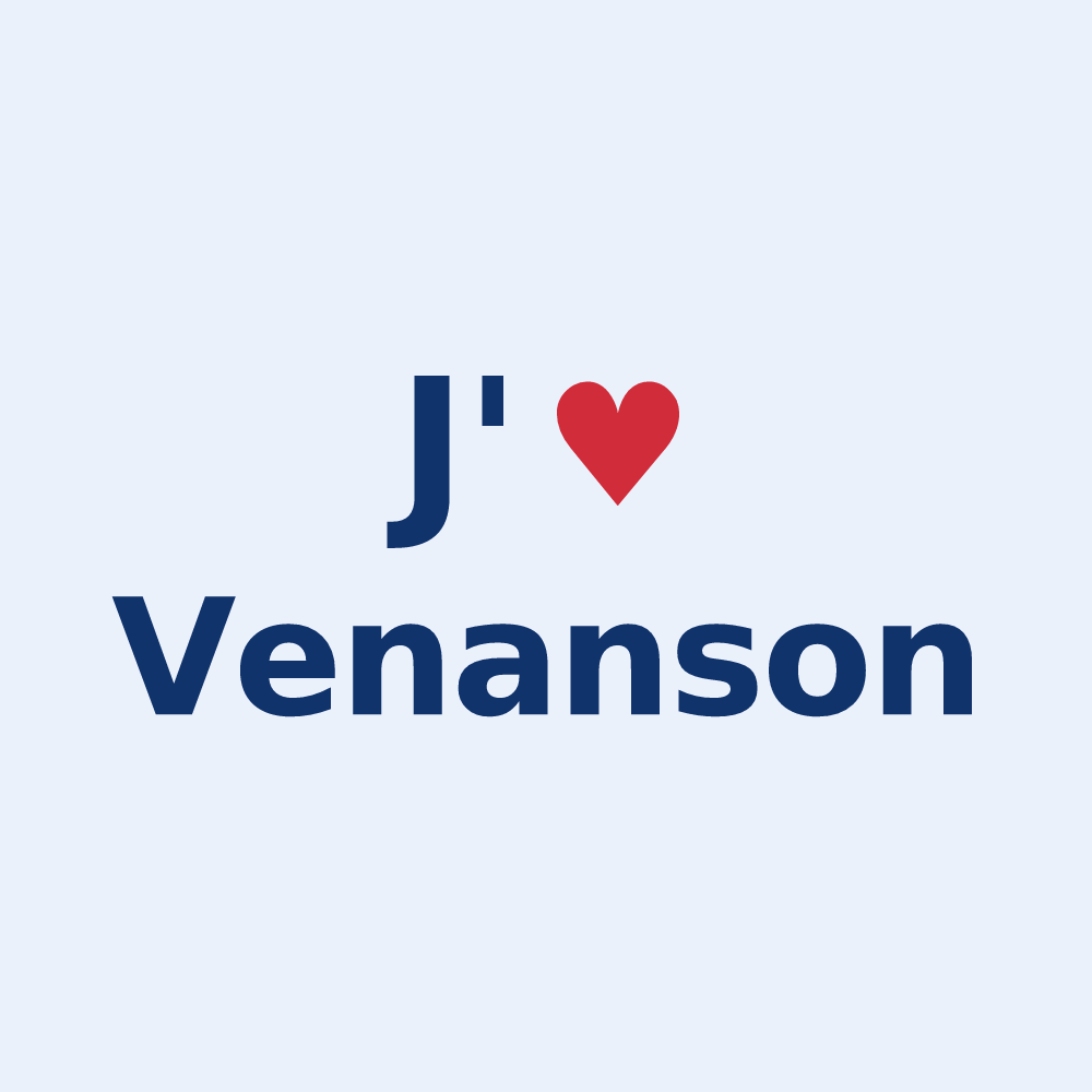Sticker personnalisé Venanson — design J'aime Venanson