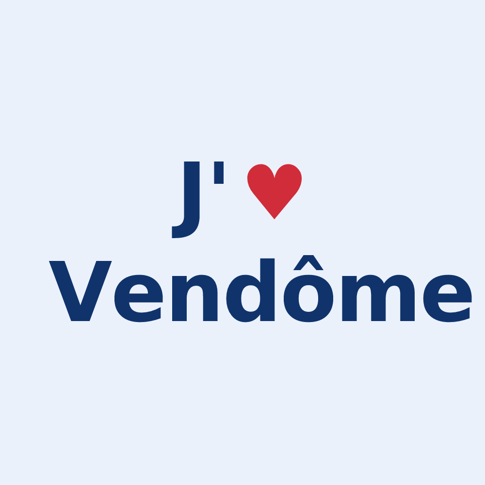 Sticker personnalisé Vendôme — design J'aime Vendôme