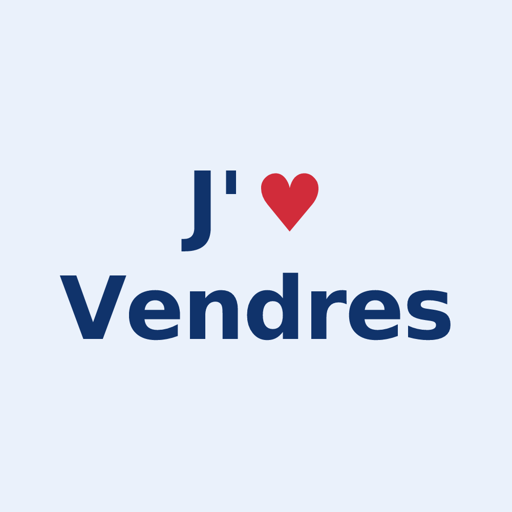 Sticker personnalisé Vendres — design J'aime Vendres