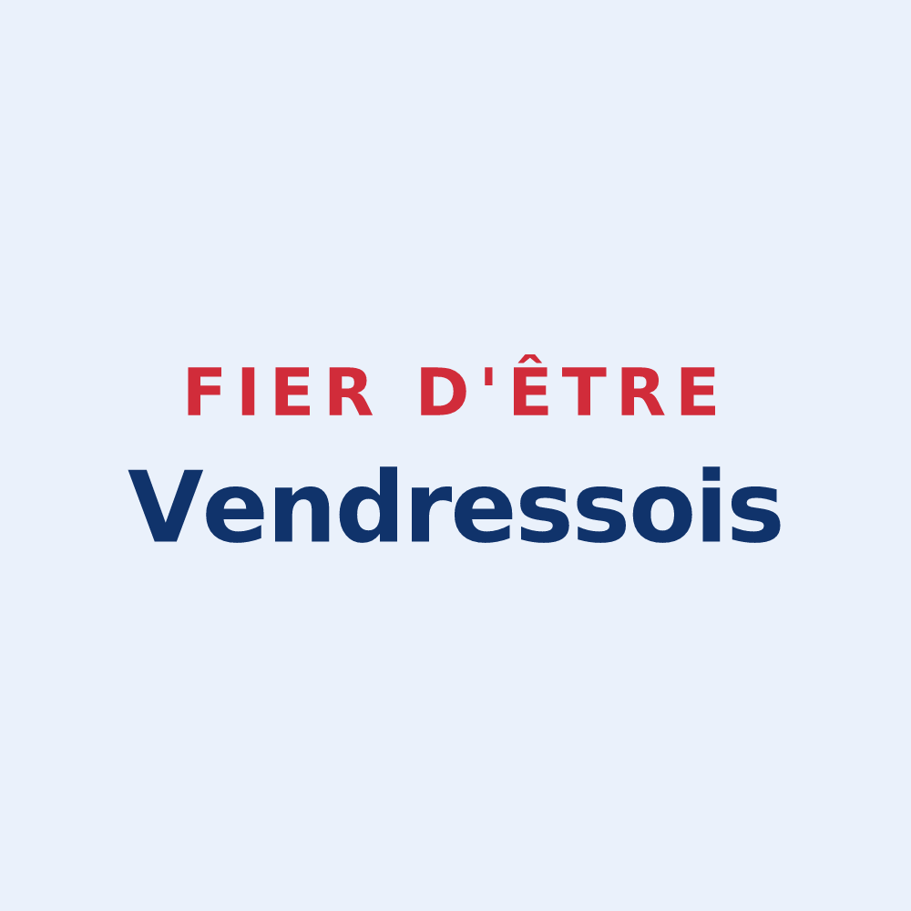 Sticker « Fier d'être Vendressois » — design pour Vendresse