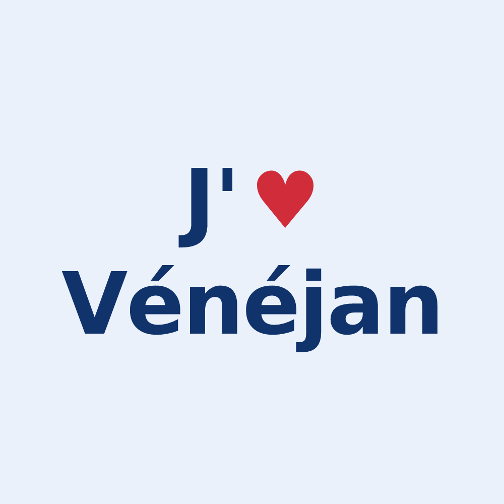 Sticker personnalisé Vénéjan — design J'aime Vénéjan