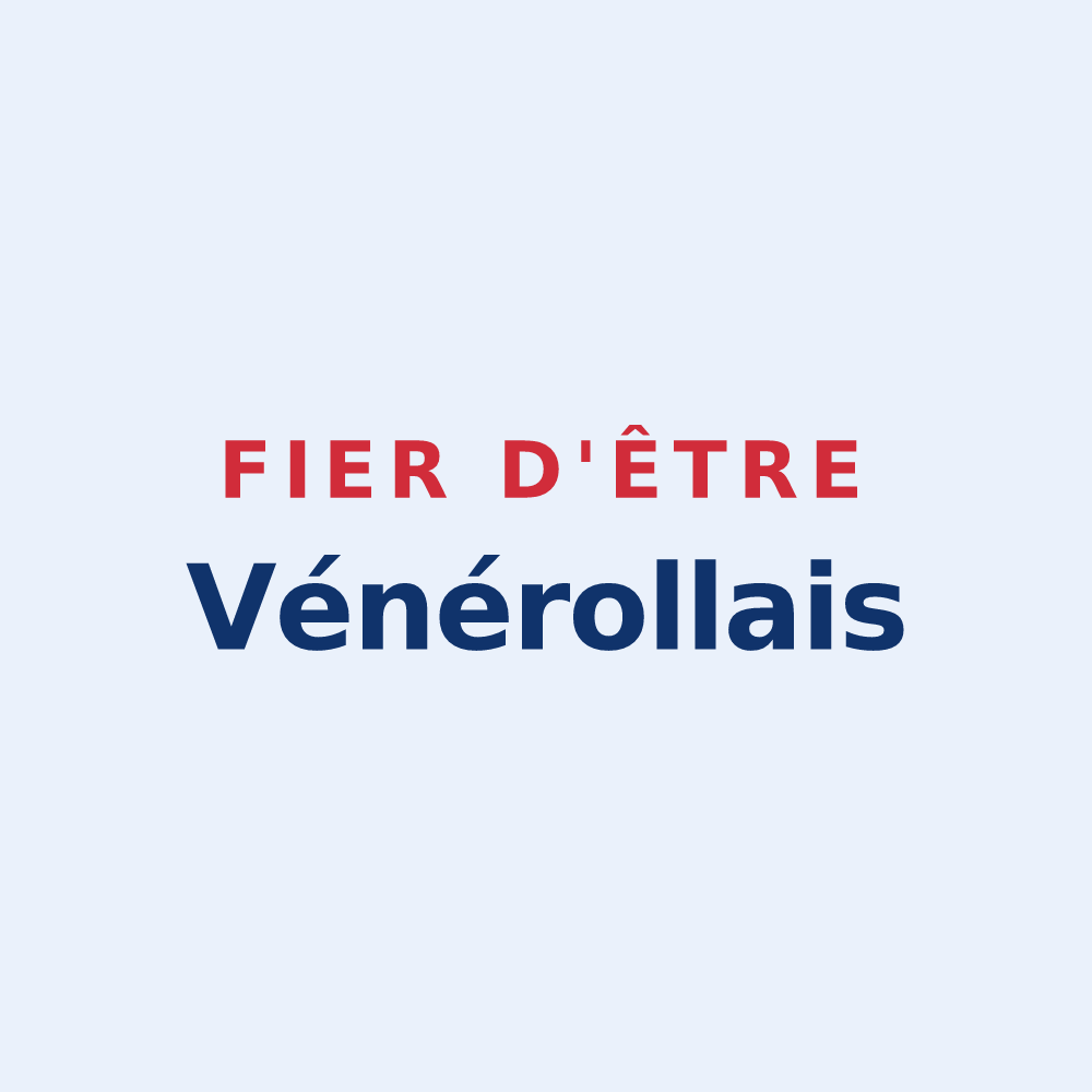 Sticker « Fier d'être Vénérollais » — design pour Vénérolles