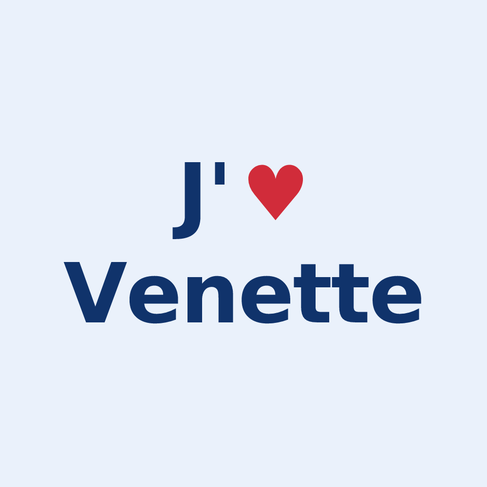 Sticker personnalisé Venette — design J'aime Venette