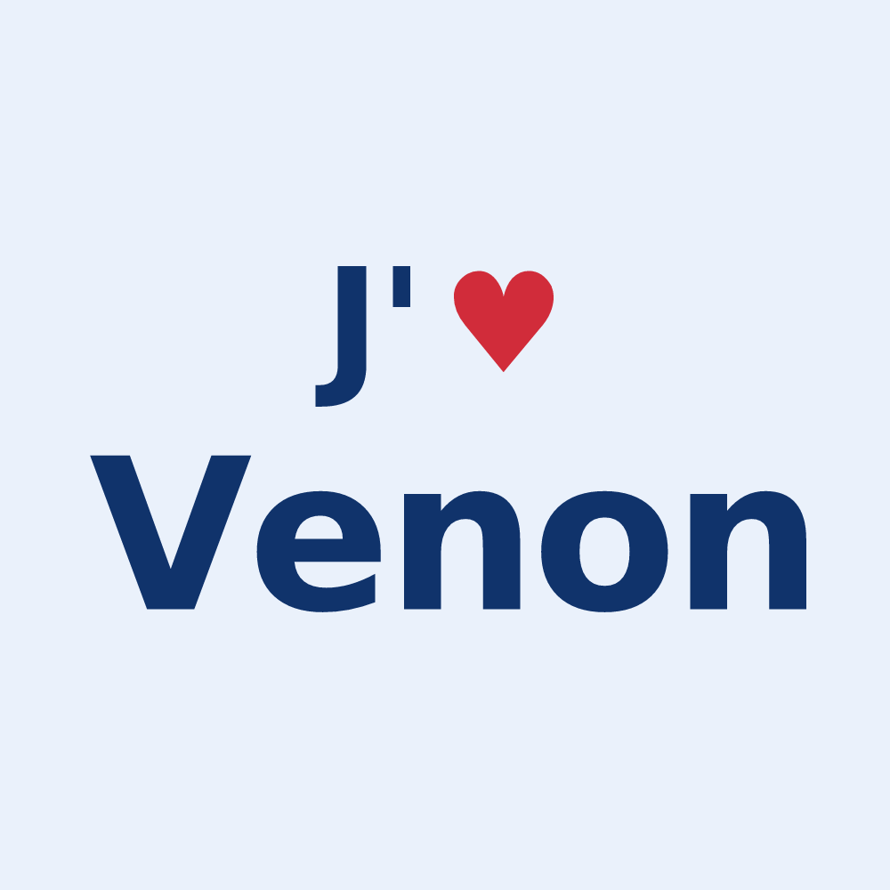 Sticker personnalisé Venon — design J'aime Venon