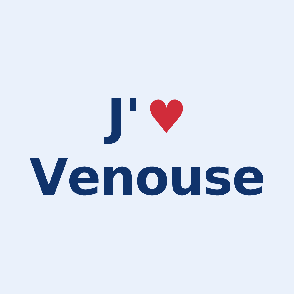 Sticker personnalisé Venouse — design J'aime Venouse