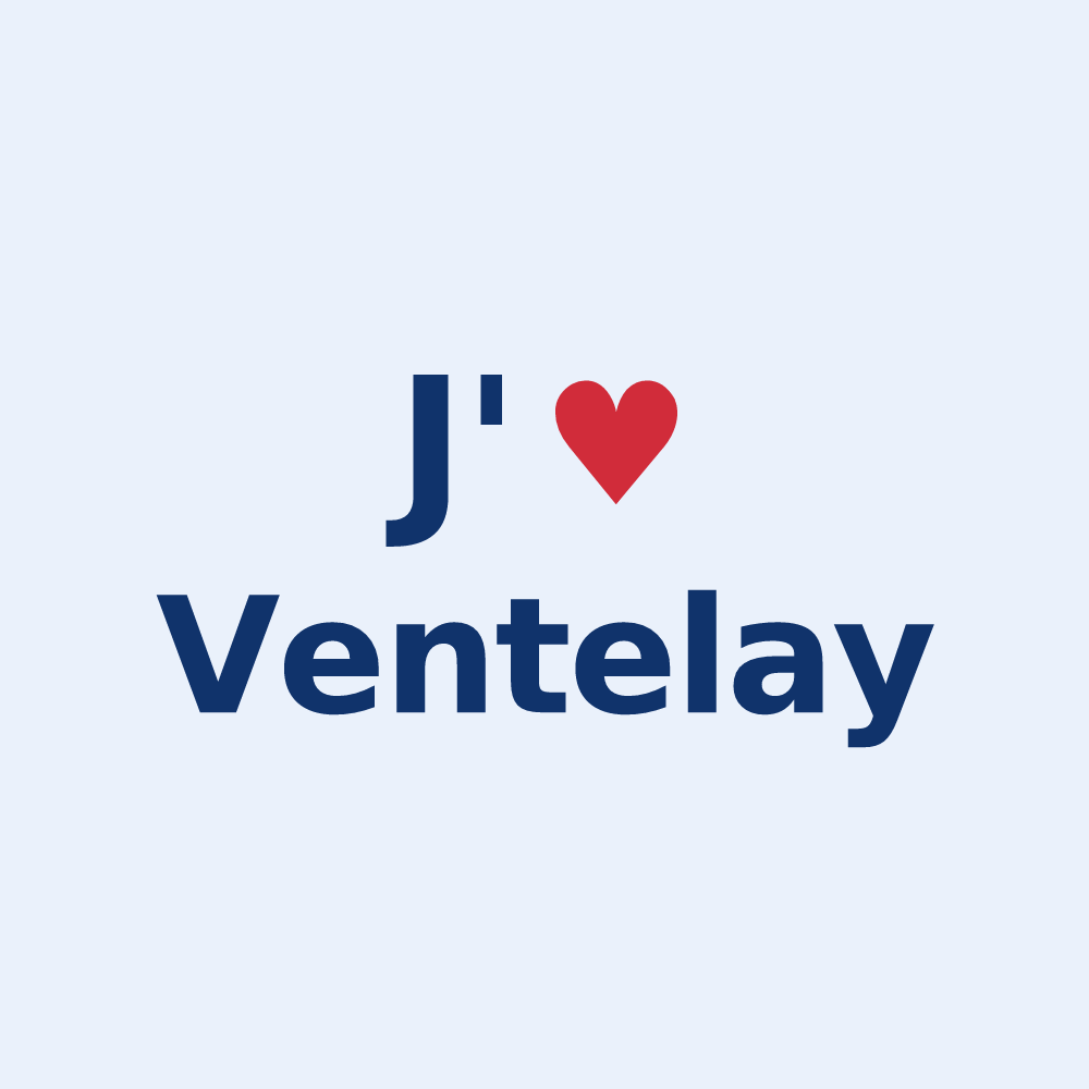 Sticker personnalisé Ventelay — design J'aime Ventelay