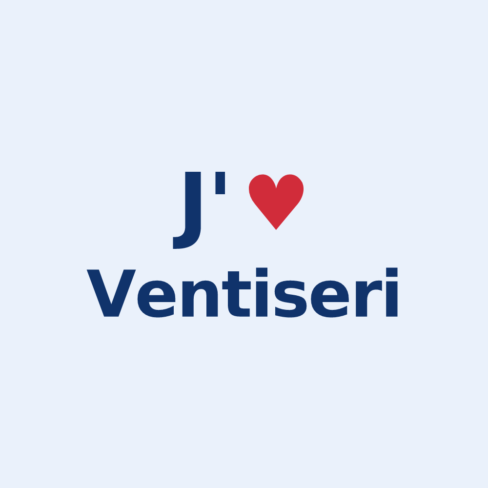 Sticker personnalisé Ventiseri — design J'aime Ventiseri