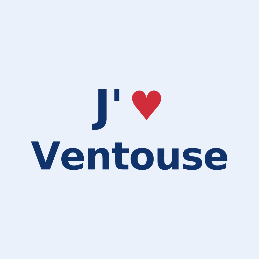 Sticker personnalisé Ventouse — design J'aime Ventouse