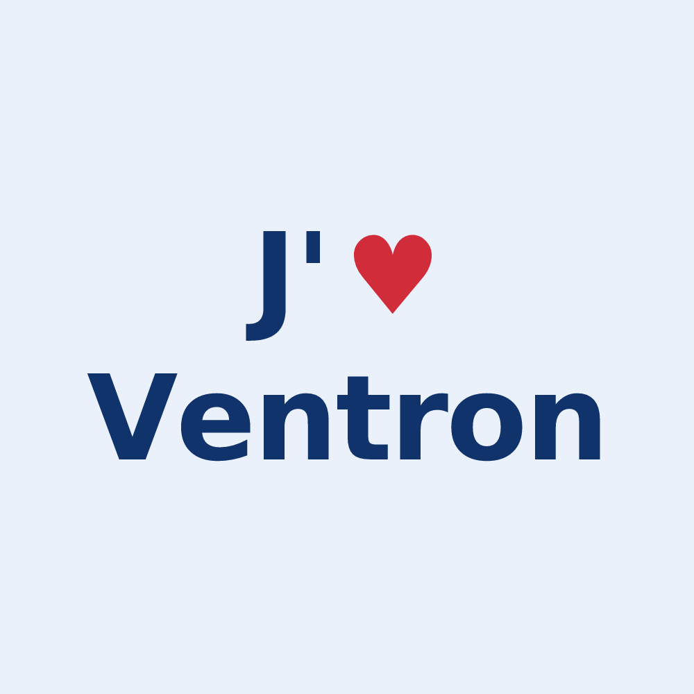 Sticker personnalisé Ventron — design J'aime Ventron