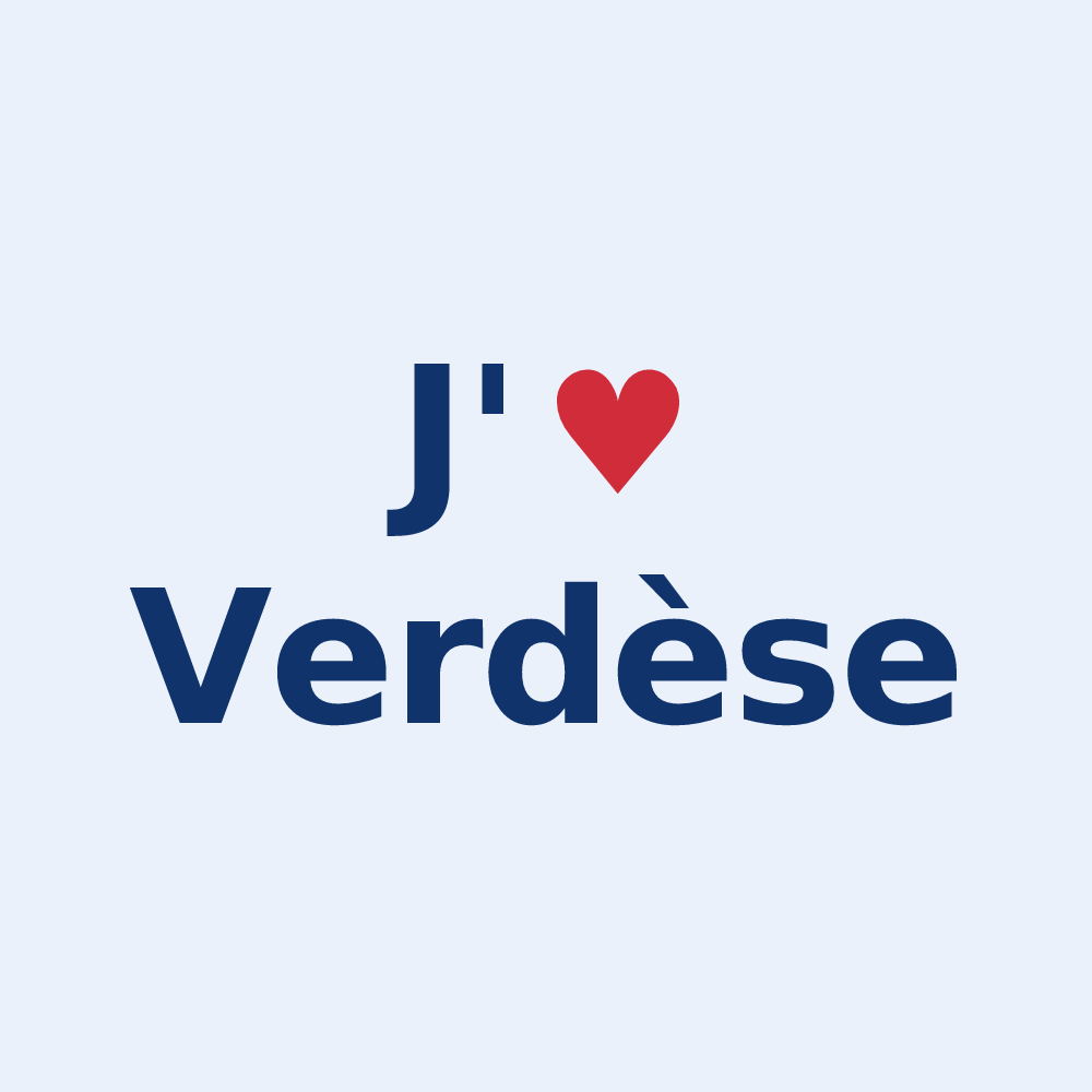 Sticker personnalisé Verdèse — design J'aime Verdèse