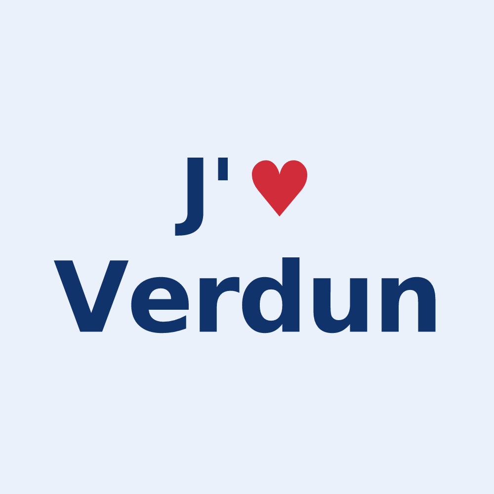 Sticker personnalisé Verdun — design J'aime Verdun