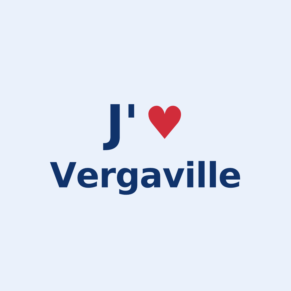 Sticker personnalisé Vergaville — design J'aime Vergaville