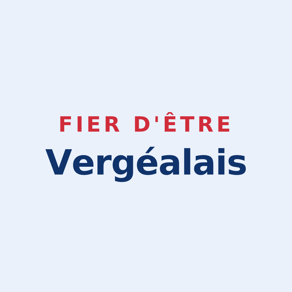 Sticker « Fier d'être Vergéalais » — design pour Vergéal