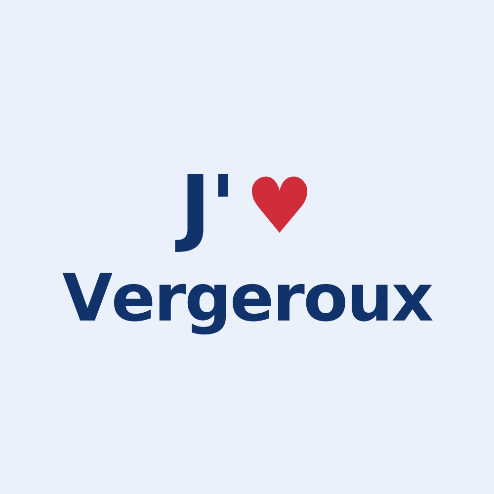 Sticker personnalisé Vergeroux — design J'aime Vergeroux
