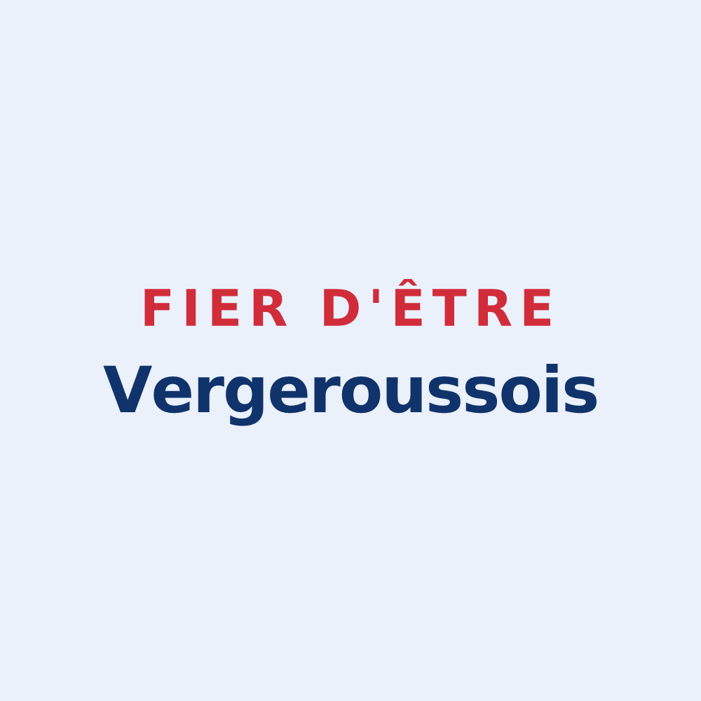 Sticker « Fier d'être Vergeroussois » — design pour Vergeroux