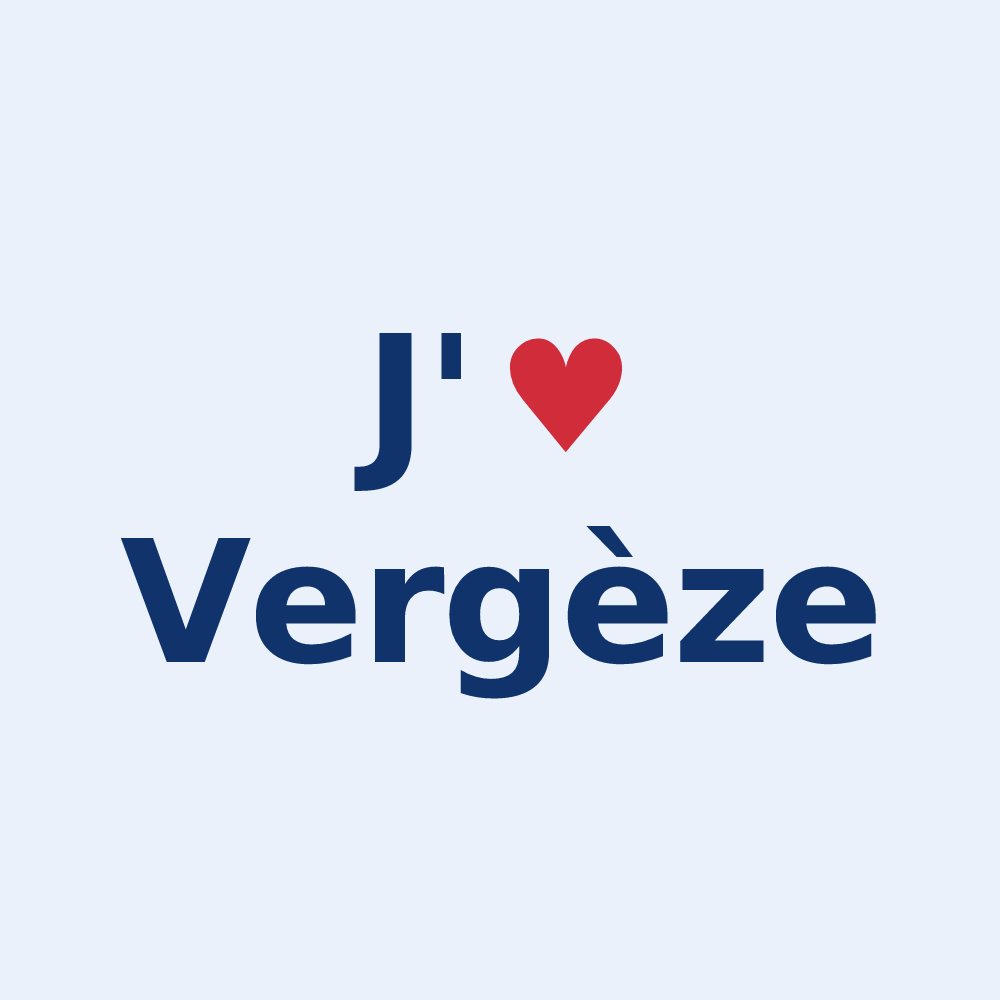 Sticker personnalisé Vergèze — design J'aime Vergèze