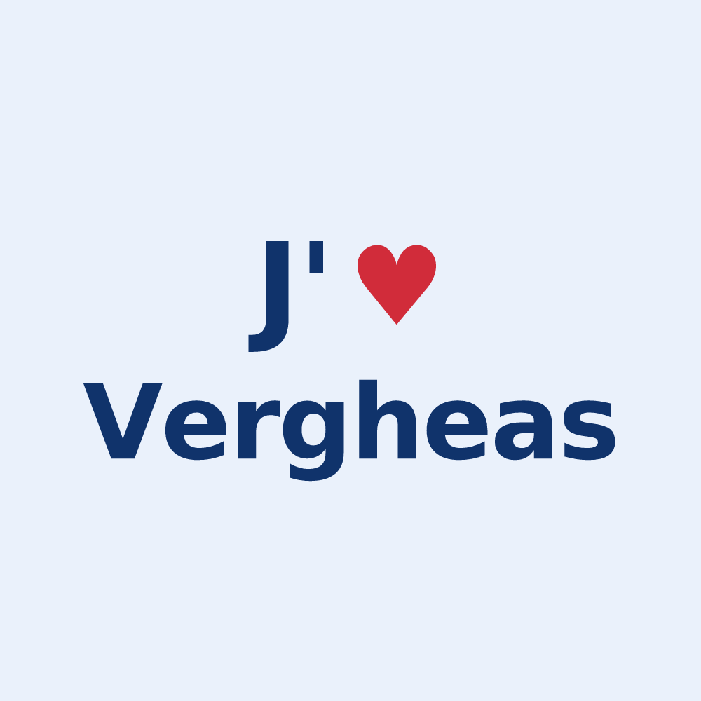 Sticker personnalisé Vergheas — design J'aime Vergheas