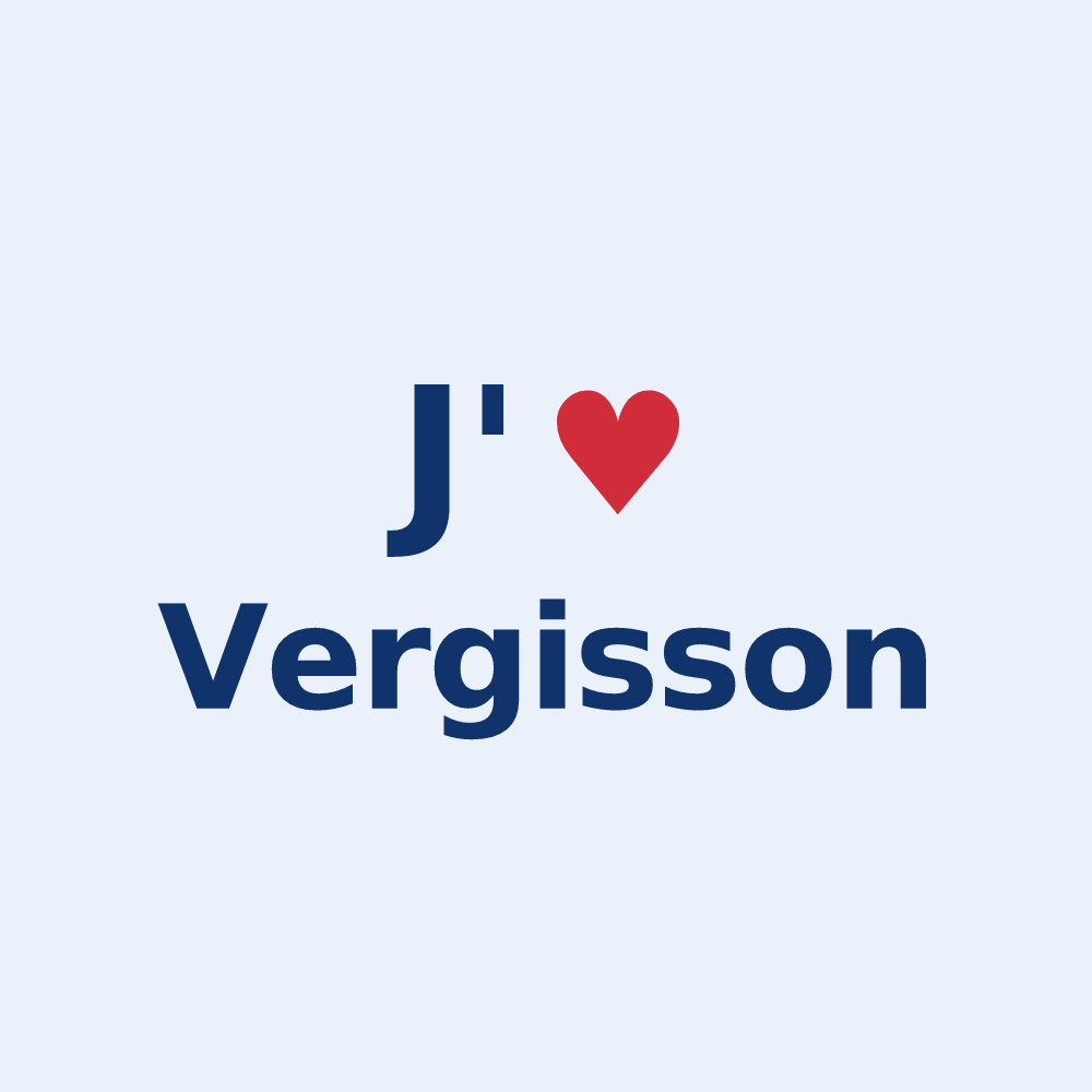 Sticker personnalisé Vergisson — design J'aime Vergisson