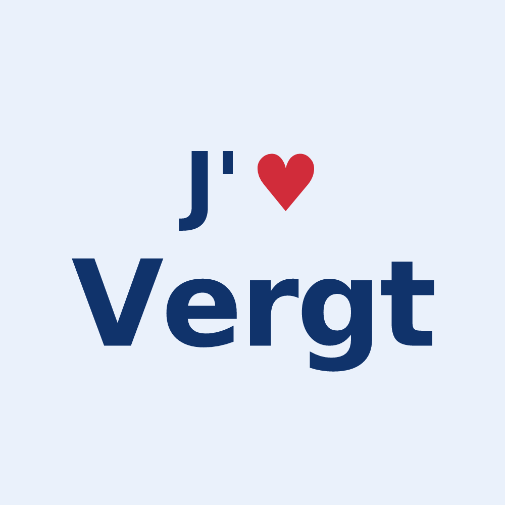 Sticker personnalisé Vergt — design J'aime Vergt