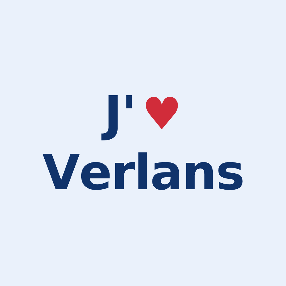 Sticker personnalisé Verlans — design J'aime Verlans