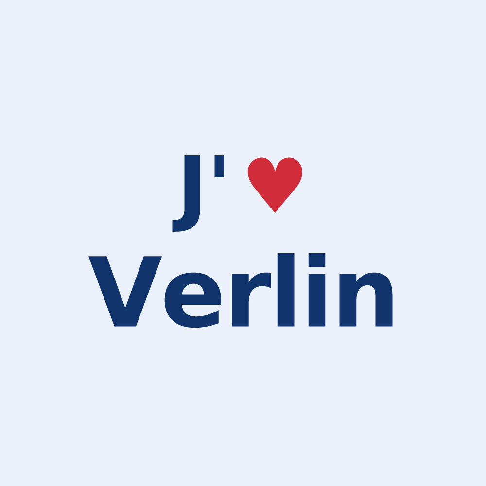 Sticker personnalisé Verlin — design J'aime Verlin