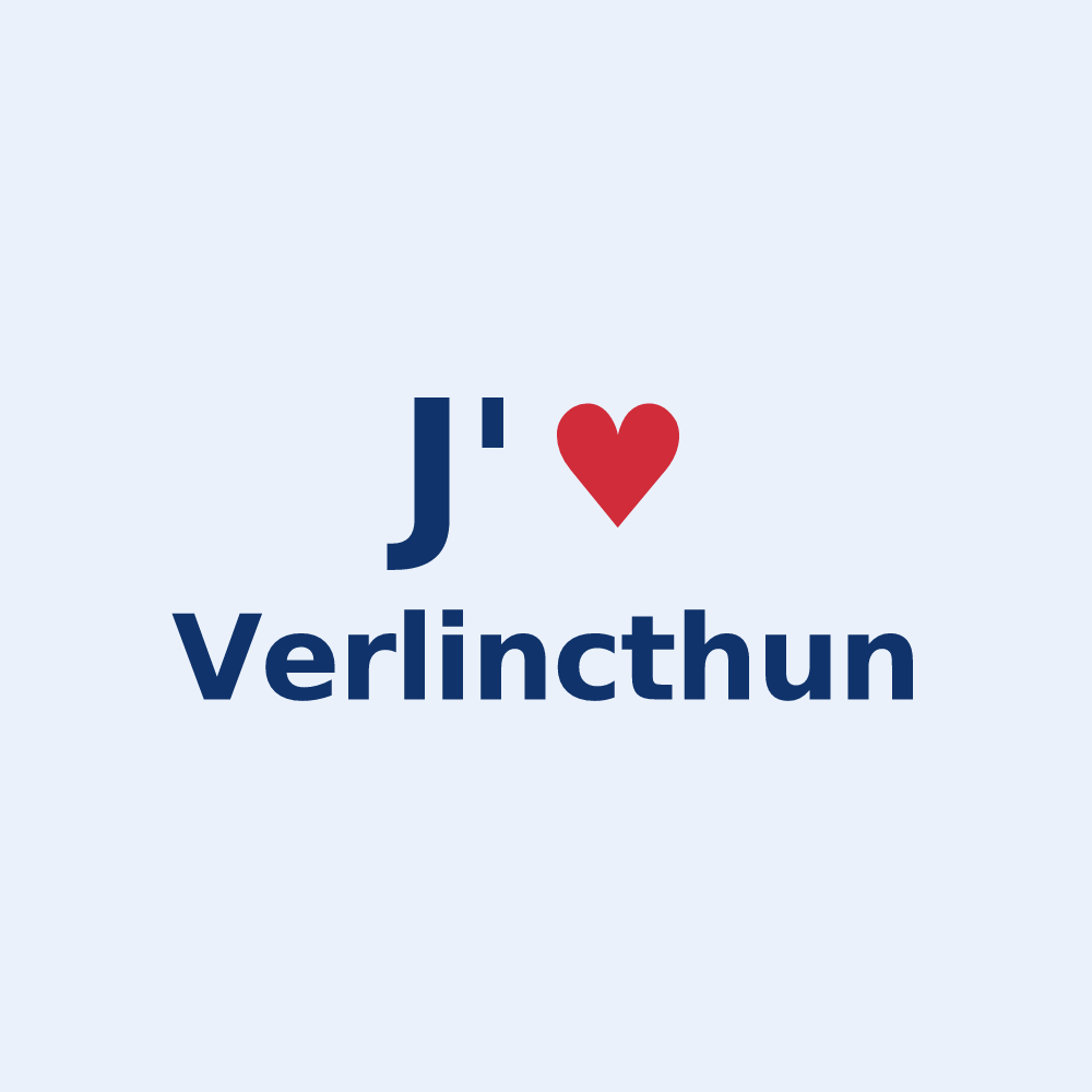 Sticker personnalisé Verlincthun — design J'aime Verlincthun
