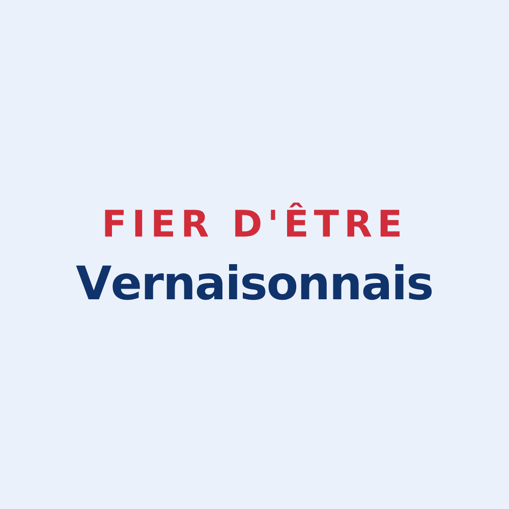 Sticker « Fier d'être Vernaisonnais » — design pour Vernaison
