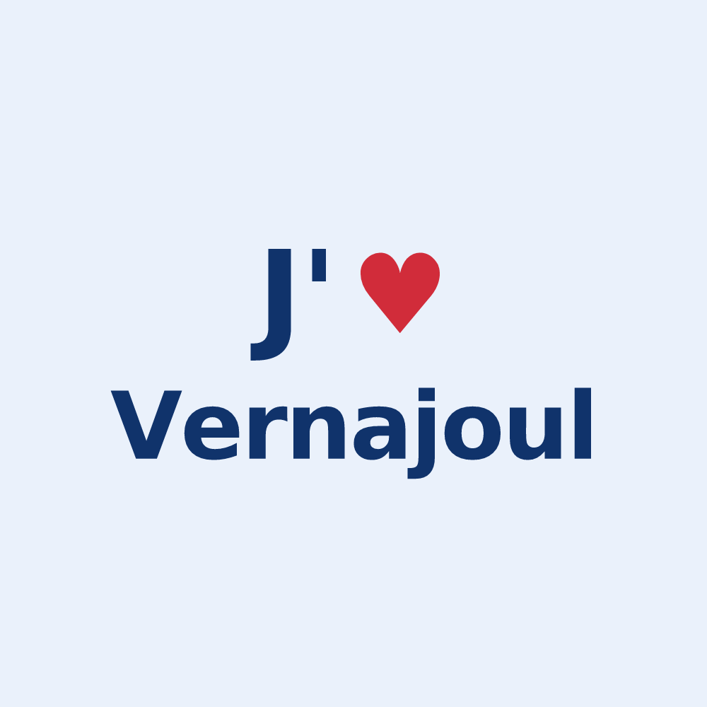 Sticker personnalisé Vernajoul — design J'aime Vernajoul