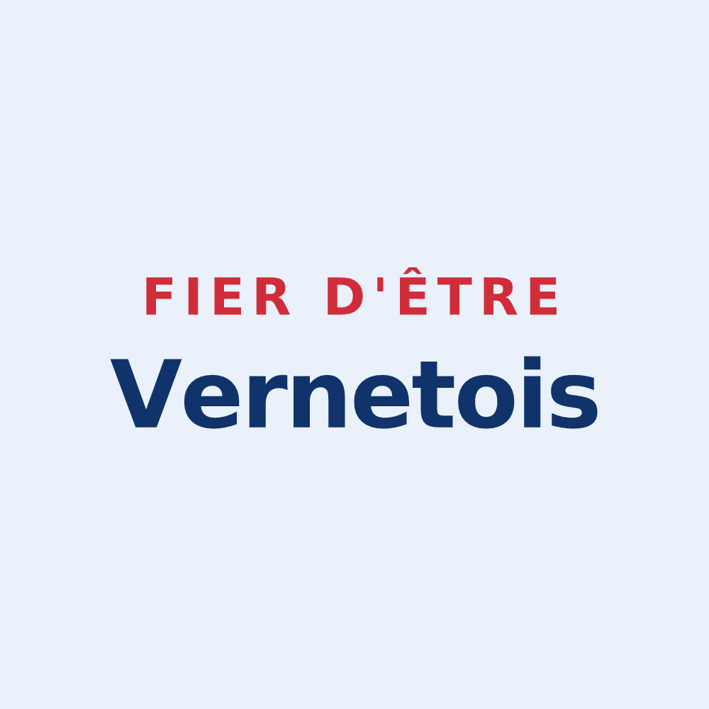 Sticker « Fier d'être Vernetois » — design pour Vernet