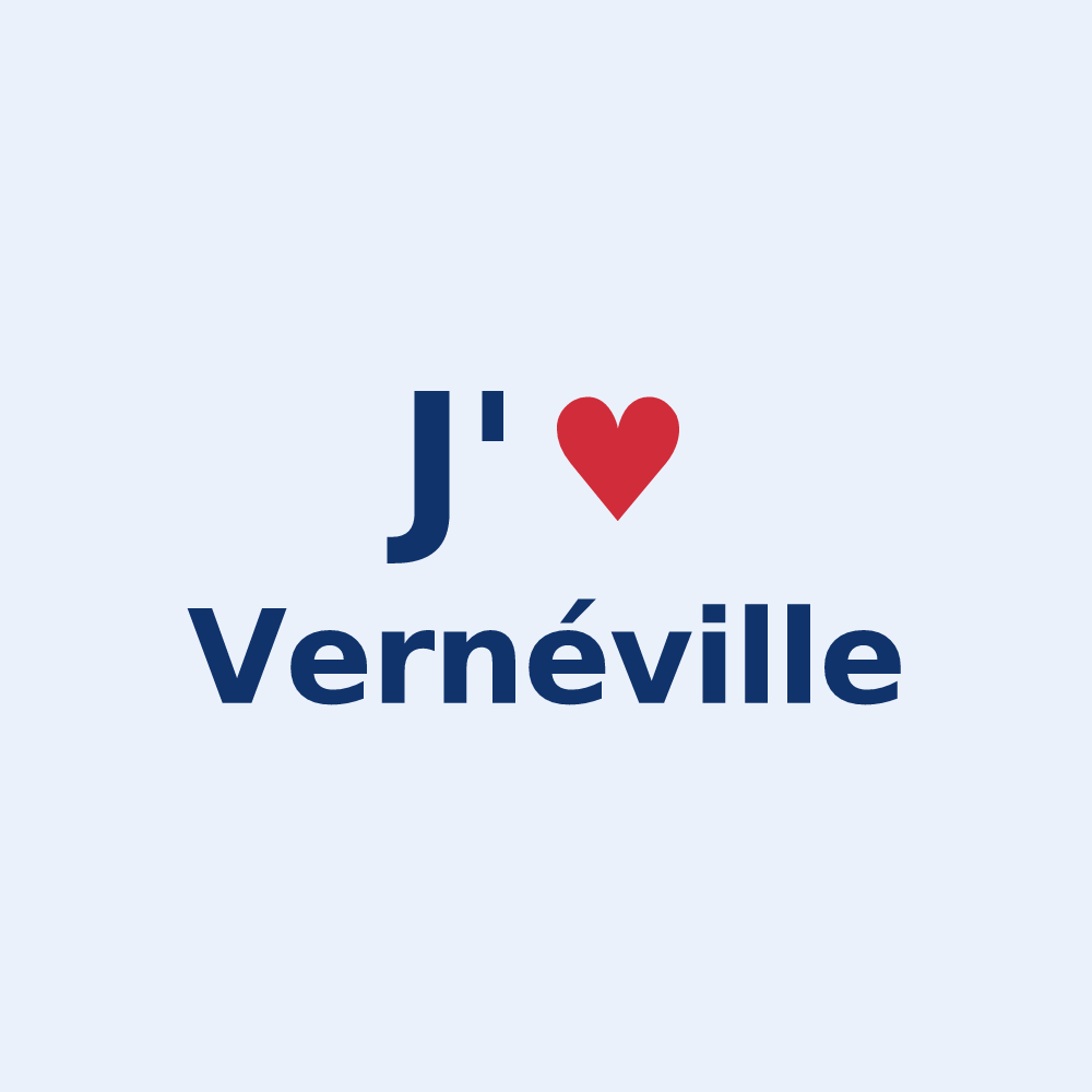Sticker personnalisé Vernéville — design J'aime Vernéville
