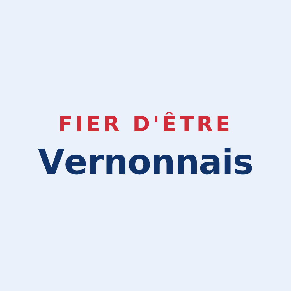 Sticker « Fier d'être Vernonnais » — design pour Vernon