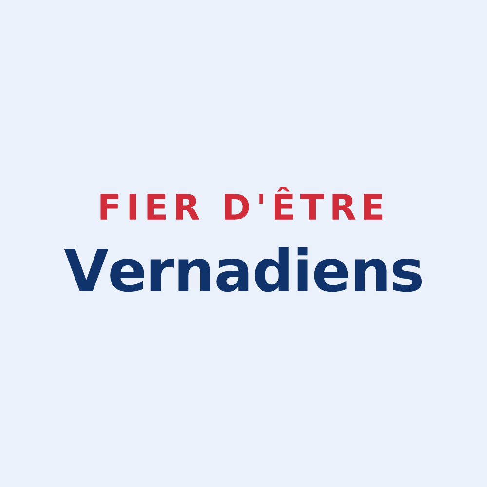 Sticker « Fier d'être Vernadiens » — design pour Vernou-sur-Brenne