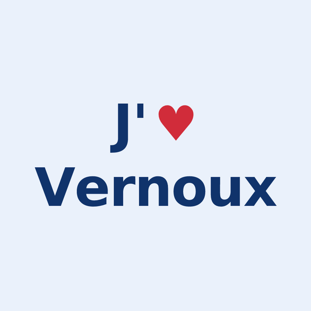 Sticker personnalisé Vernoux — design J'aime Vernoux