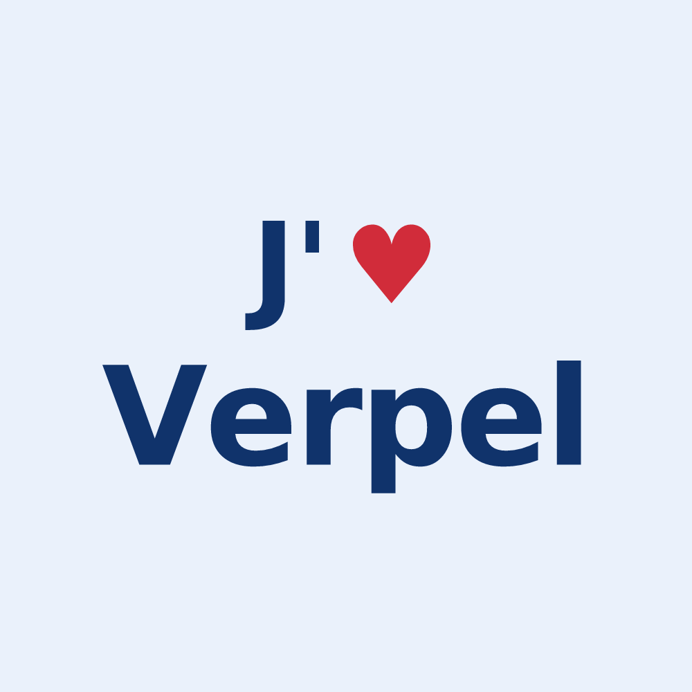 Sticker personnalisé Verpel — design J'aime Verpel
