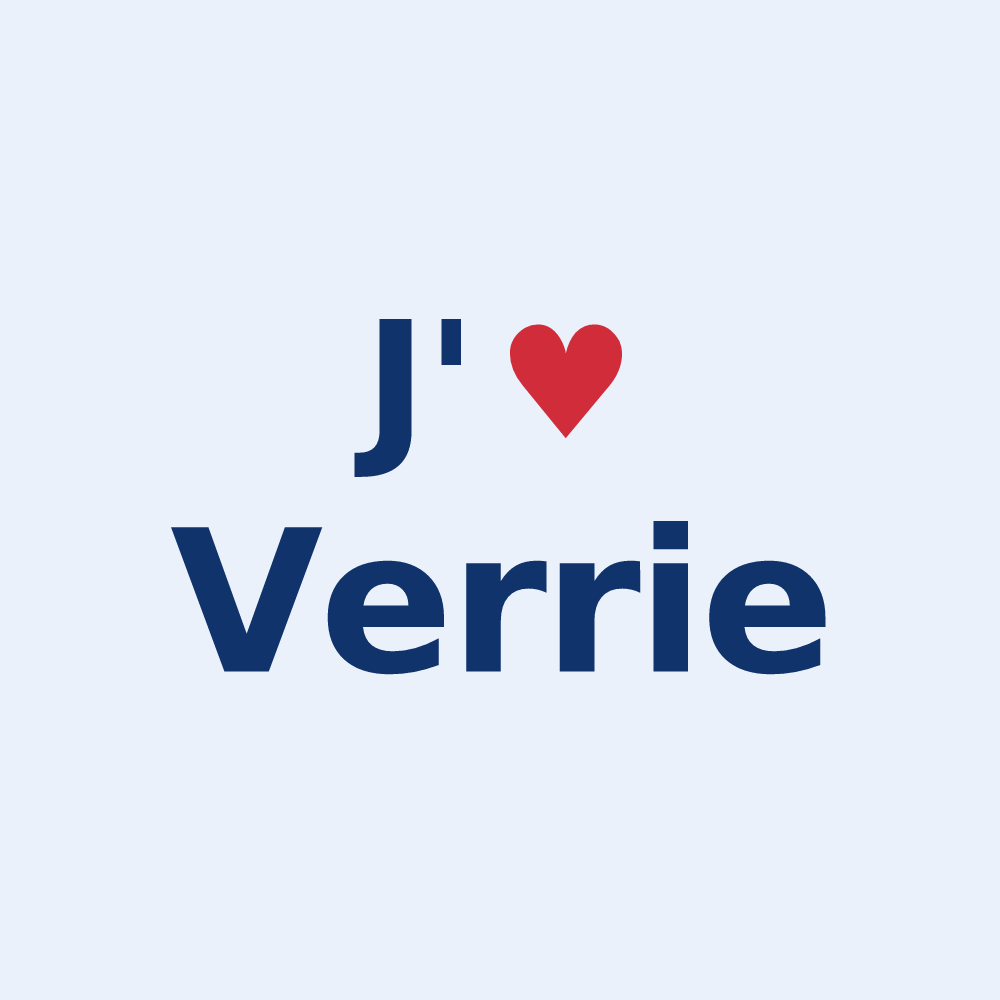 Sticker personnalisé Verrie — design J'aime Verrie
