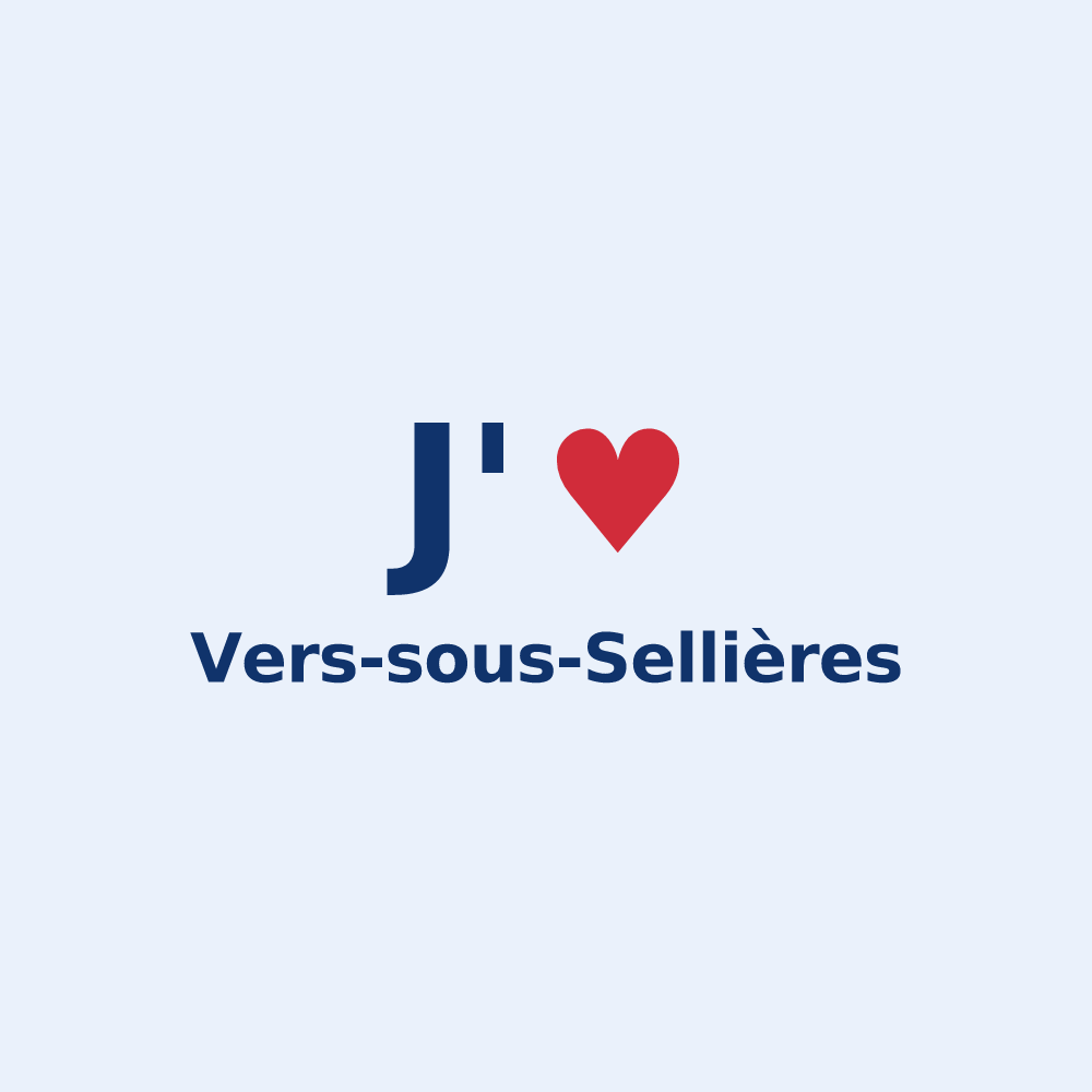 Sticker personnalisé Vers-sous-Sellières — design J'aime Vers-sous-Sellières